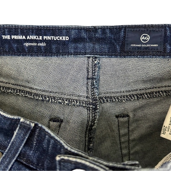AG ADRIANO GOLDSCHMIED | The Prima Ankle Pintucked Cigarette Ankle Jeans 26R - Picture 10 of 16